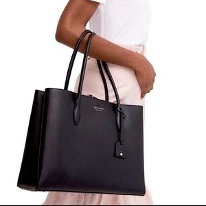♌️ SALE 🖤 NWT Kate Spade Eva Refined Large Triple Compartment Tote